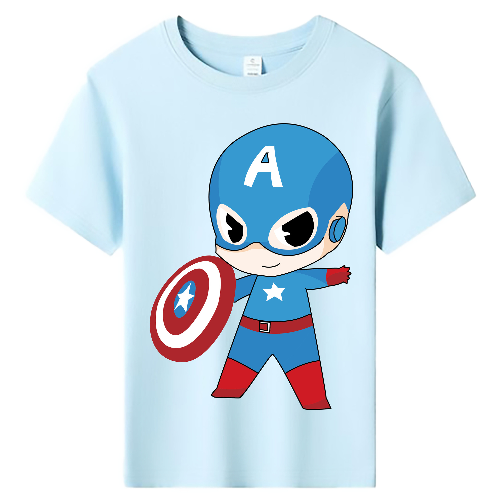 （画像用） アベンジャーズ The Avengers 綿100％キッズTシャツ（フロントプリント）